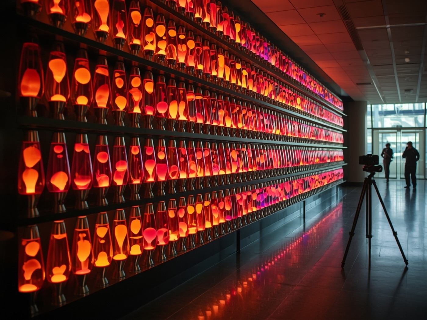 Lava lamp wall generated by @cf/leonardo/lucid-origin